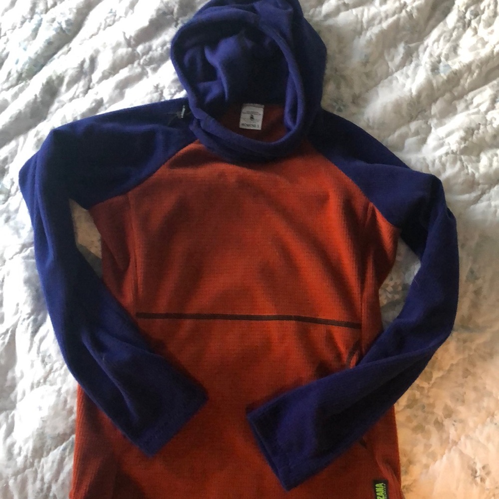 Melanzana women’s small micro grid hoodie